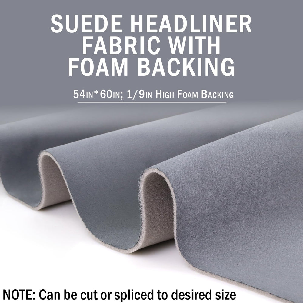 Kefly headliner fabric being cut to size for custom fit