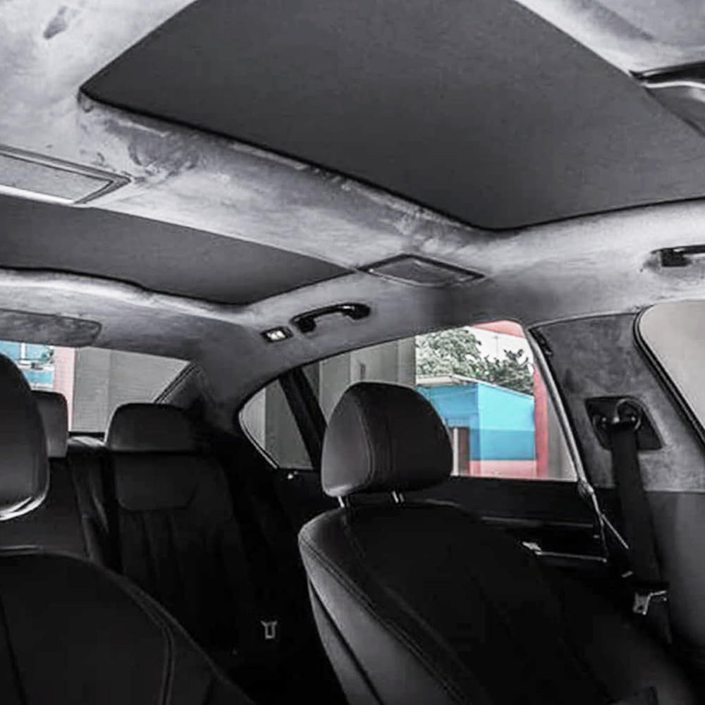 Kefly suede headliner in marine interiors for insulation