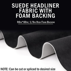 Kefly headliner foam backing closeup shows durable, warp-resistant support.