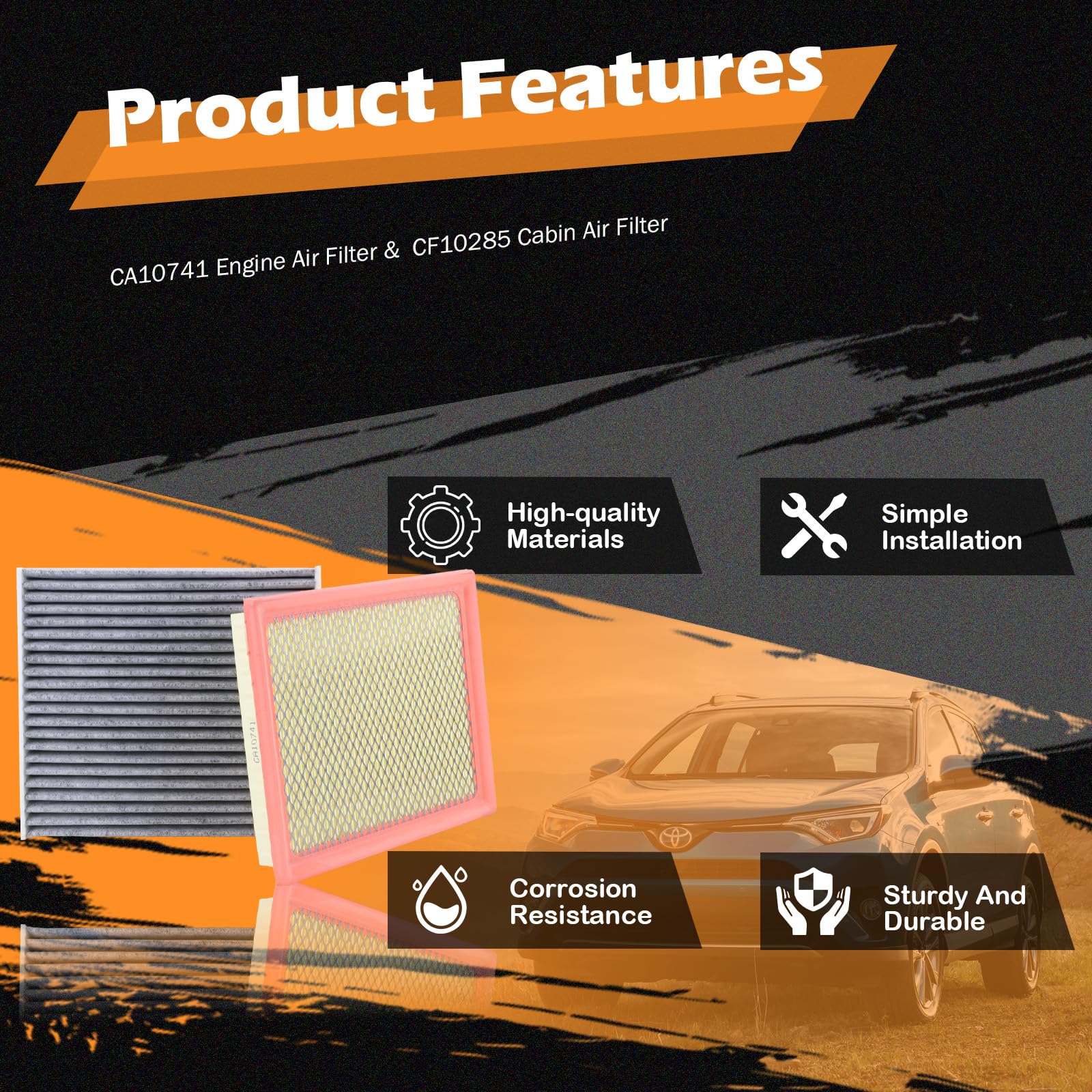 Kefly odor-absorption cabin filter keeps interior air cleaner.