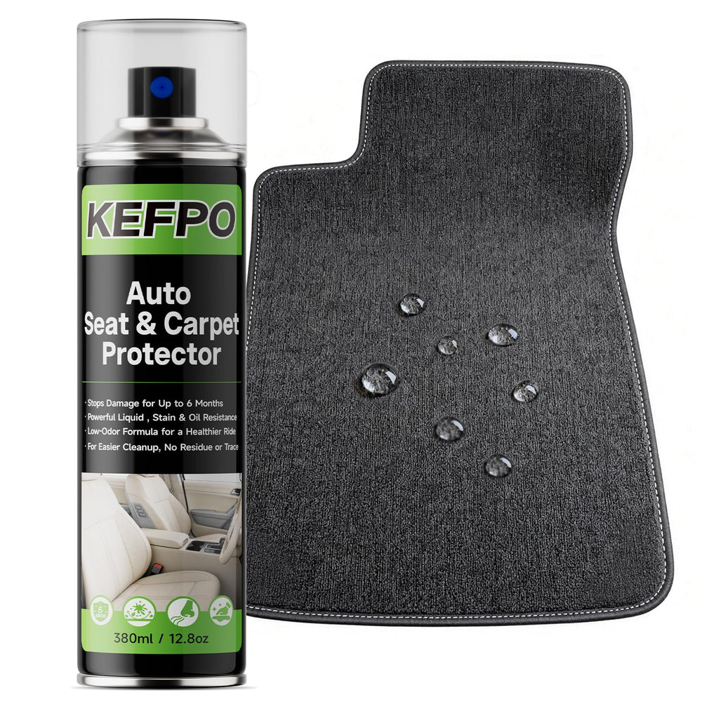 KEFPO car fabric protector spray interior shield protecting seats and upholstery.