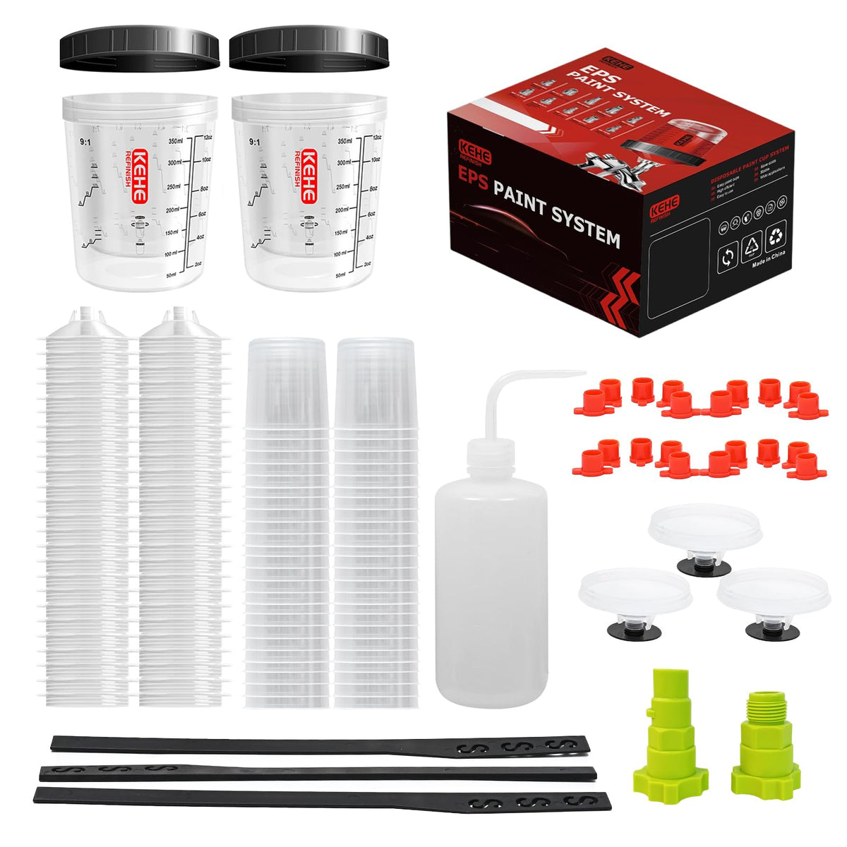 KEHE REFINISH disposable cup with lid and filter for precise spraying