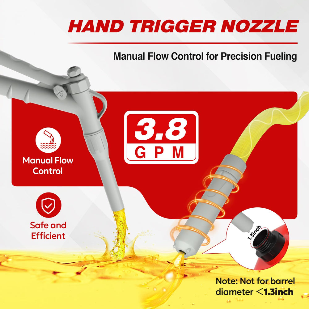 Keimi 51-inch hose with four adapters enabling reach and can compatibility
