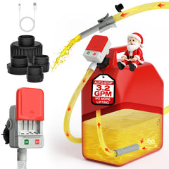 Keimi portable fuel transfer pump with auto-stop for spill-free refueling