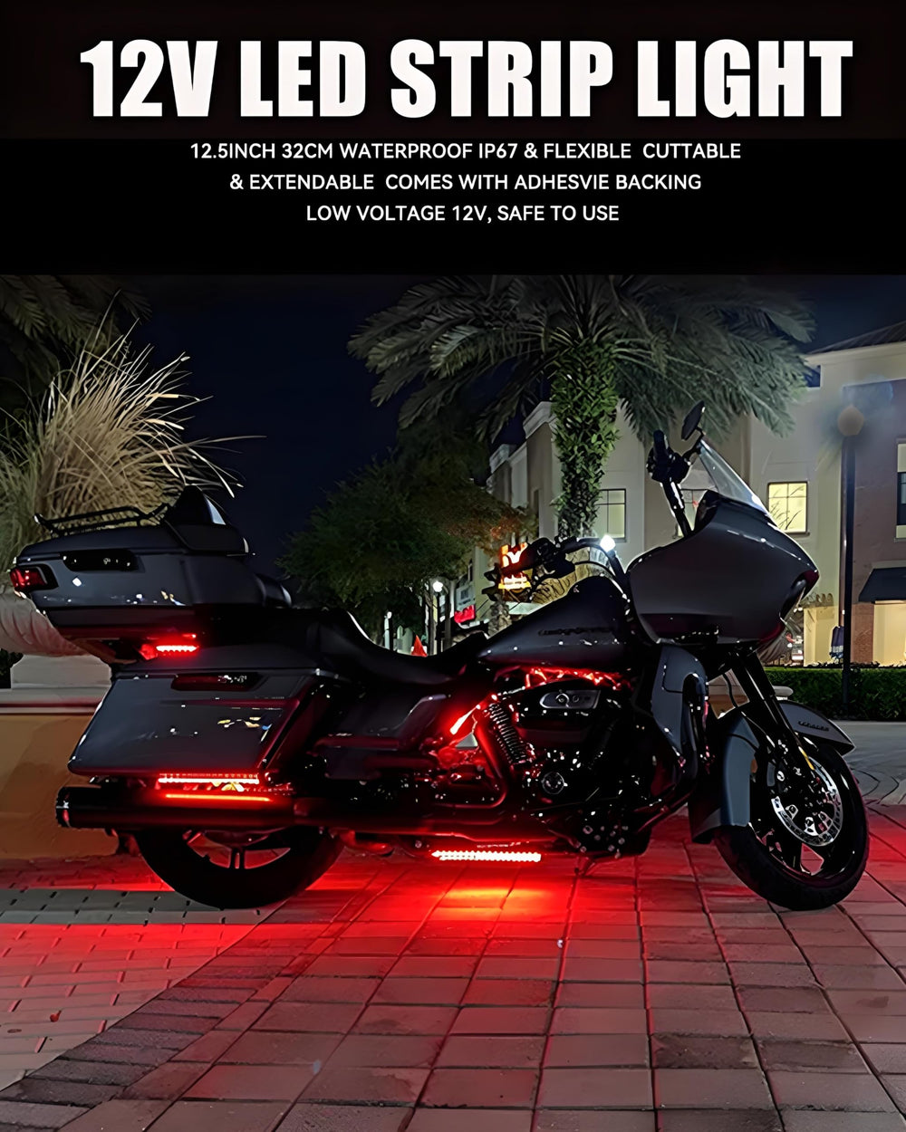 Keiurot 12V DC red LED strip for boat interior and cockpit lighting.