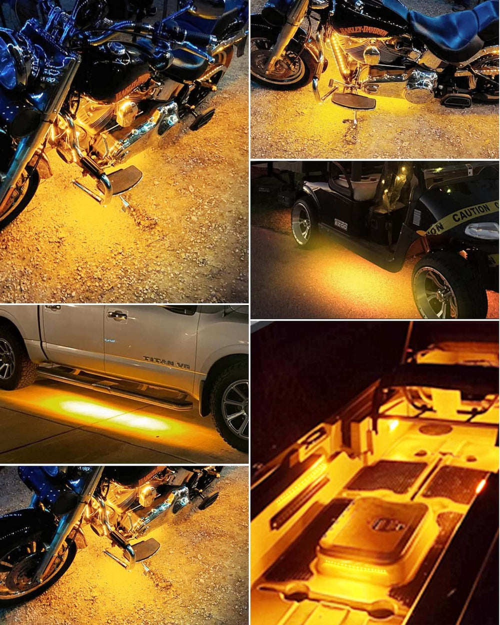 Keiurot amber LED strip marine bow light improves navigation and night visibility.