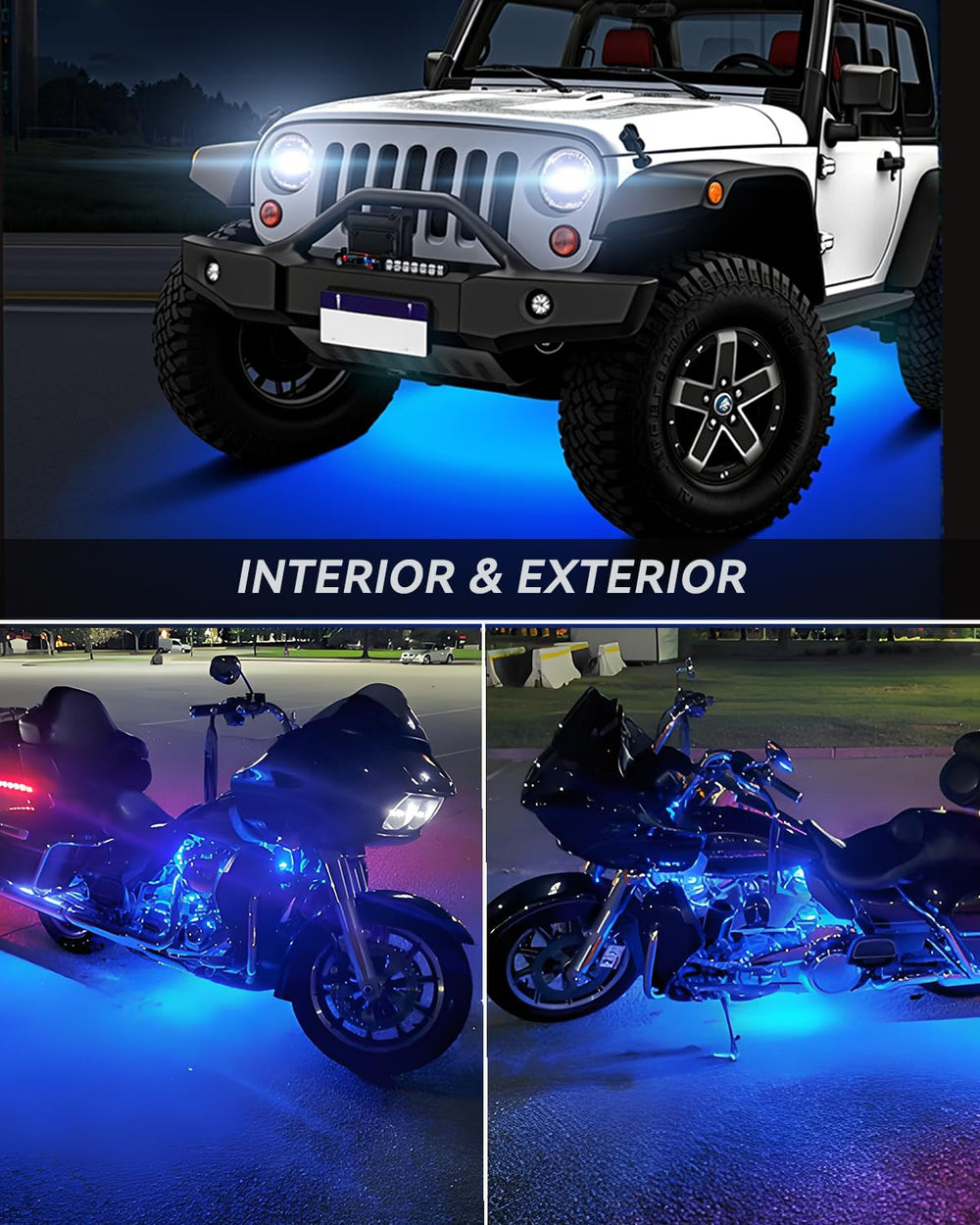 Keiurot IP67 waterproof blue LED strip for marine use