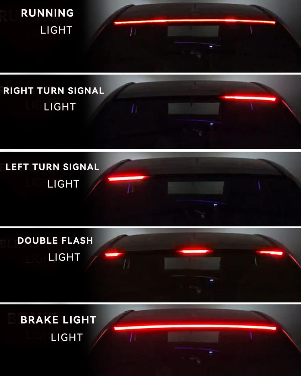 Keiurot high mount stop light improving rear visibility on the road.