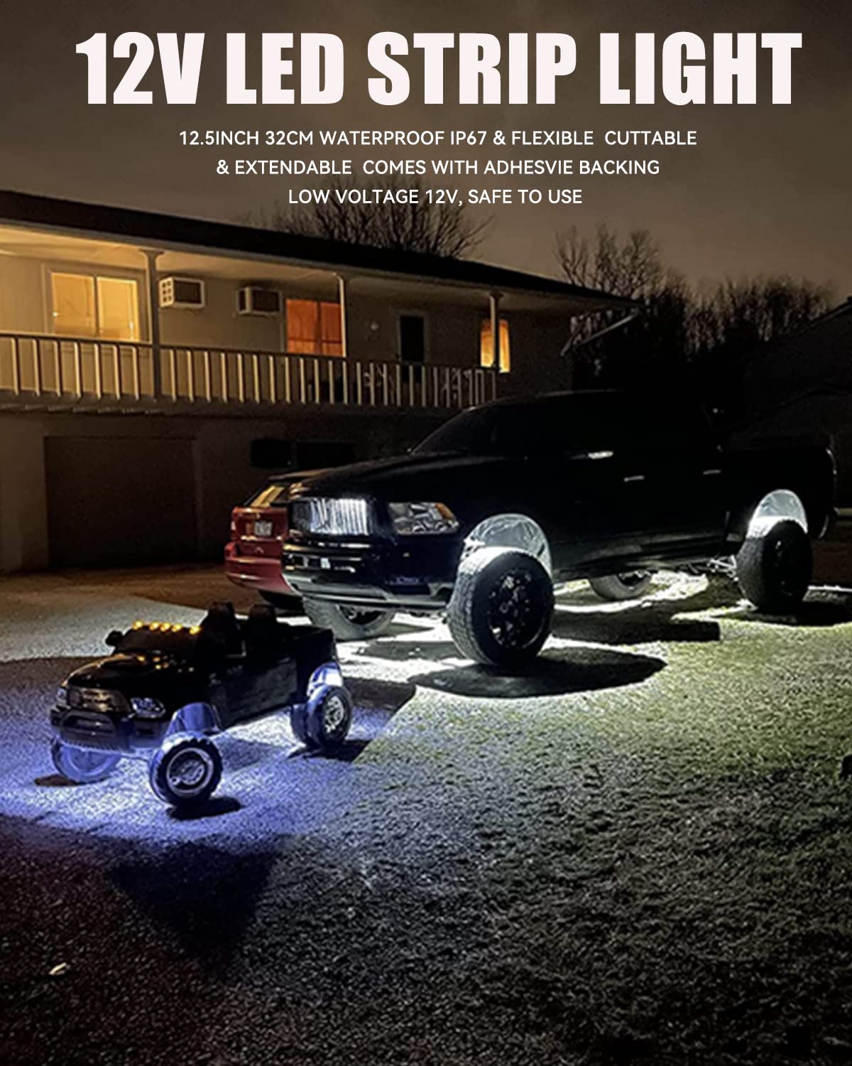 Keiurot waterproof IP67 LED strip, durable for exterior and marine use.