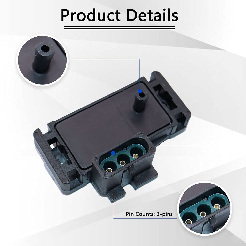 KEJSTED MAP sensor connectors close-up showing secure, easy wiring