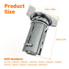 Kekadmai ignition lock cylinder keys included for immediate use.