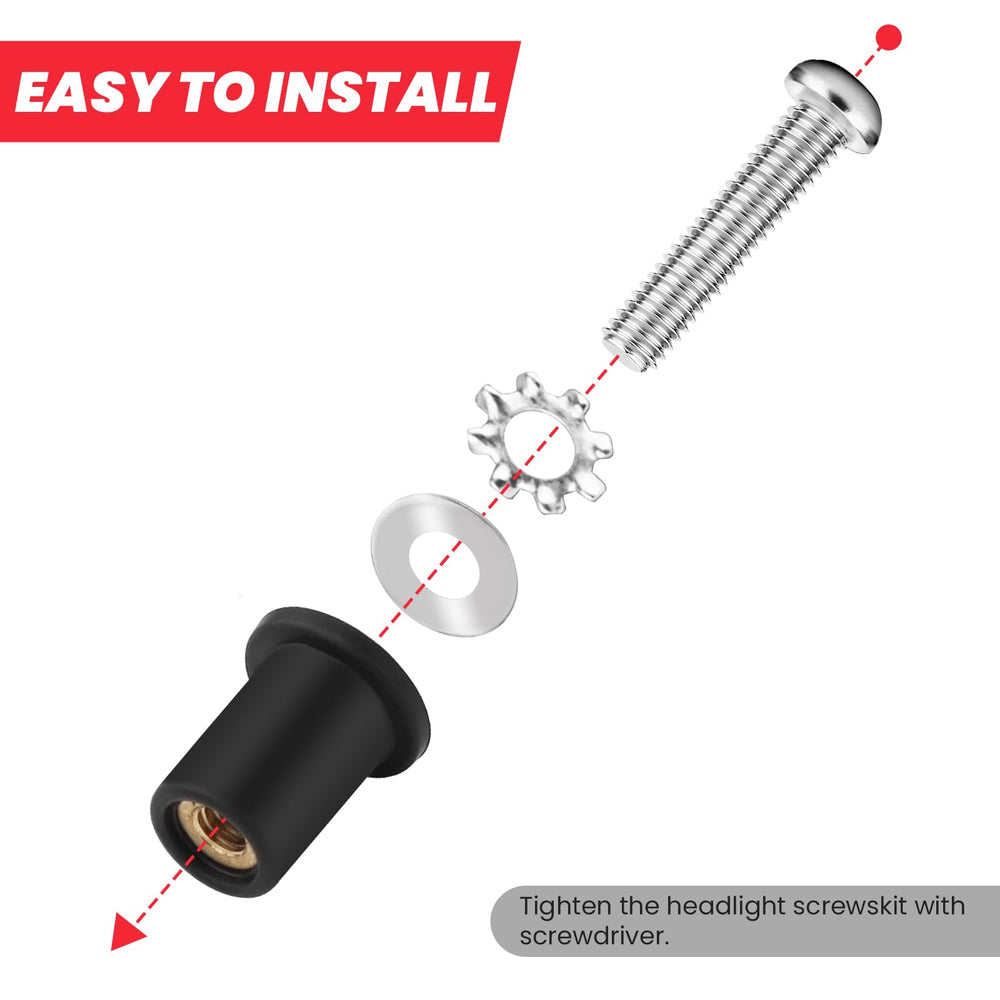 Kekykm anti slip rubber stops prevent loosening during highway riding