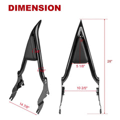 Kekykm backrest bracket for Harley Touring installation near the frame