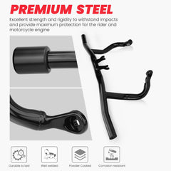 Kekykm engine guard flat-out crash bar side profile shows sleek design