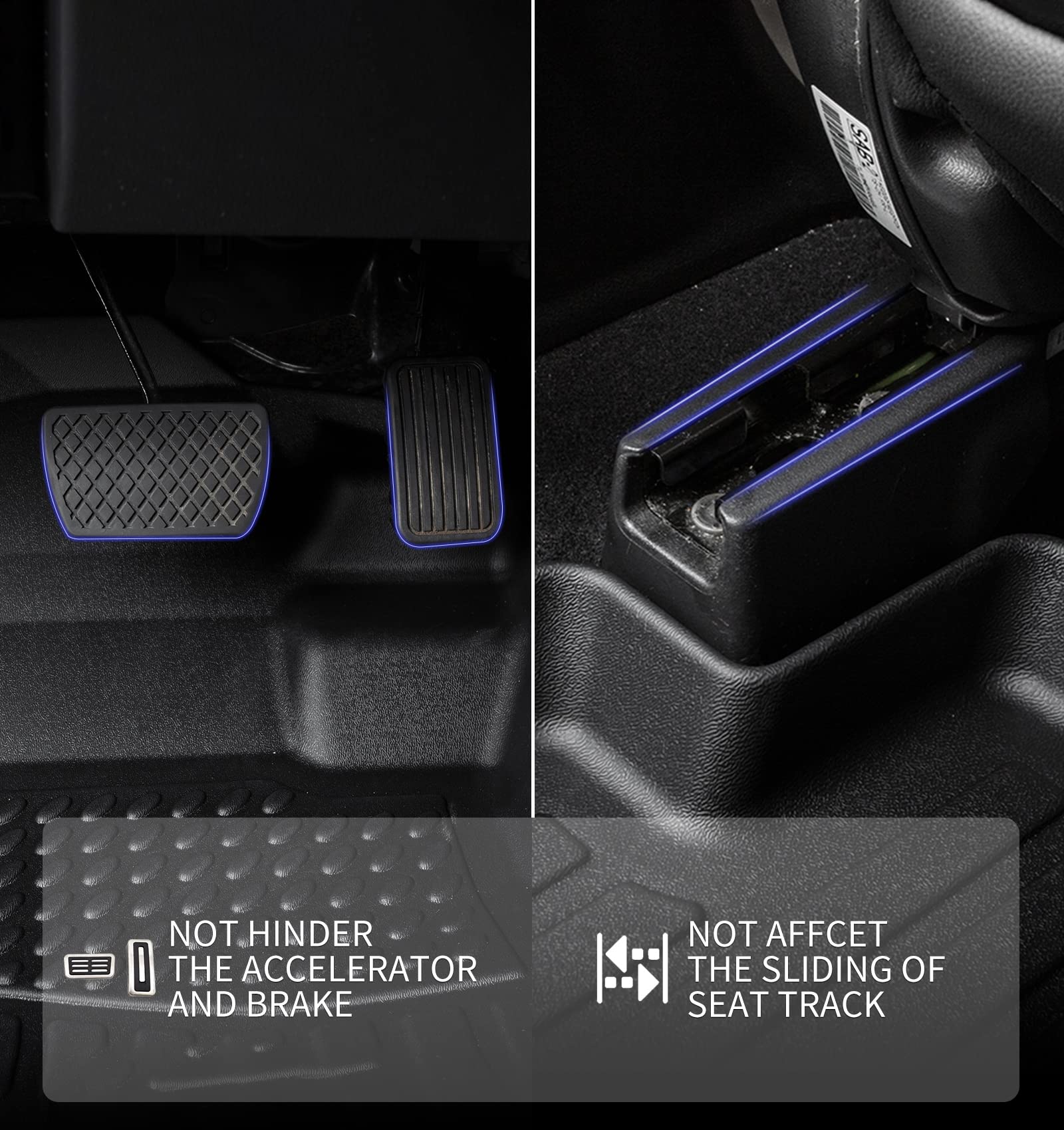 KELCSEECS all-weather floor mat demonstrated under extreme heat