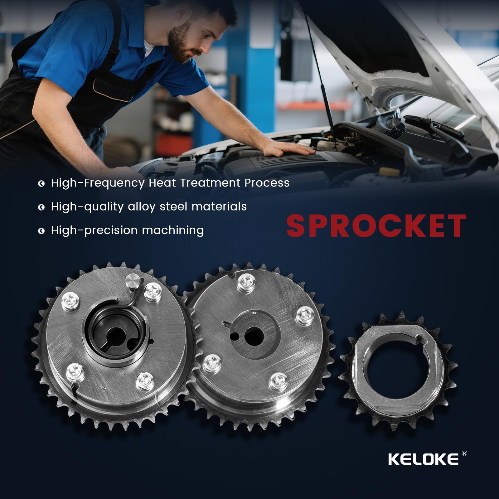 KELOKE right timing chain guide supports stable chain tracking.