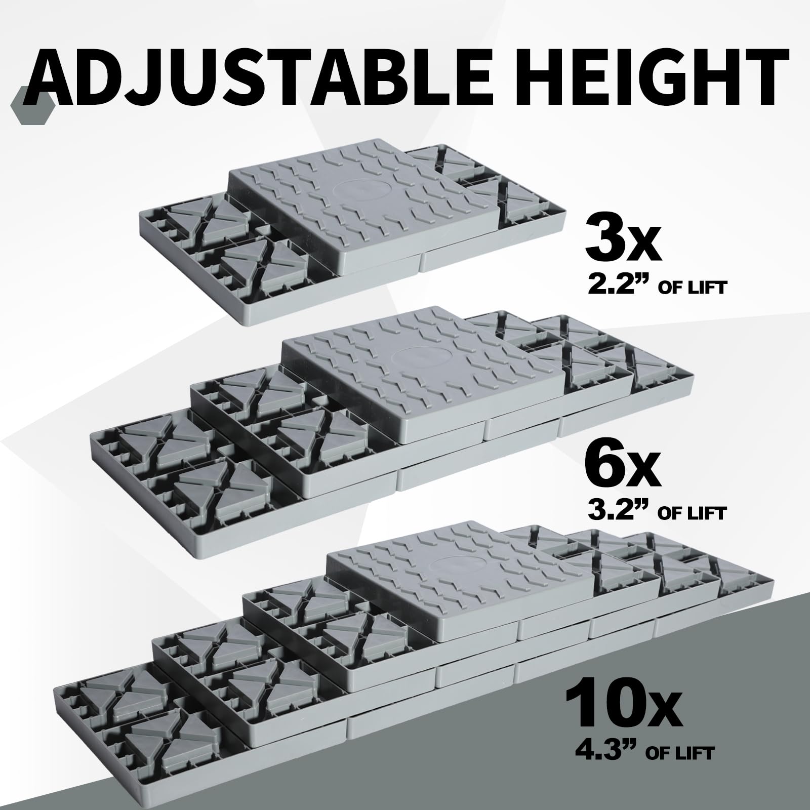 Keltrion durable polymer leveling blocks material close-up
