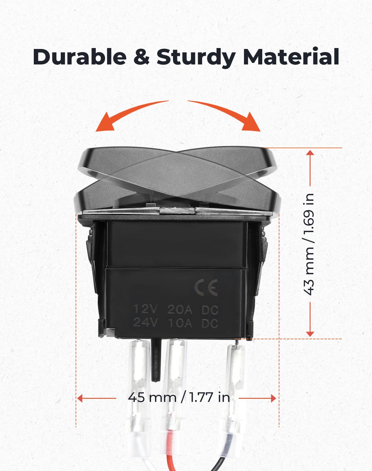 KEMIMOTO 10A blade fuse supports safe circuit protection.