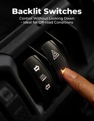 KEMIMOTO 110dB horn delivers clear alerts to nearby riders.