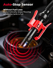Kemimoto 3.2 GPM flow illustration highlights fast, clean transfers.