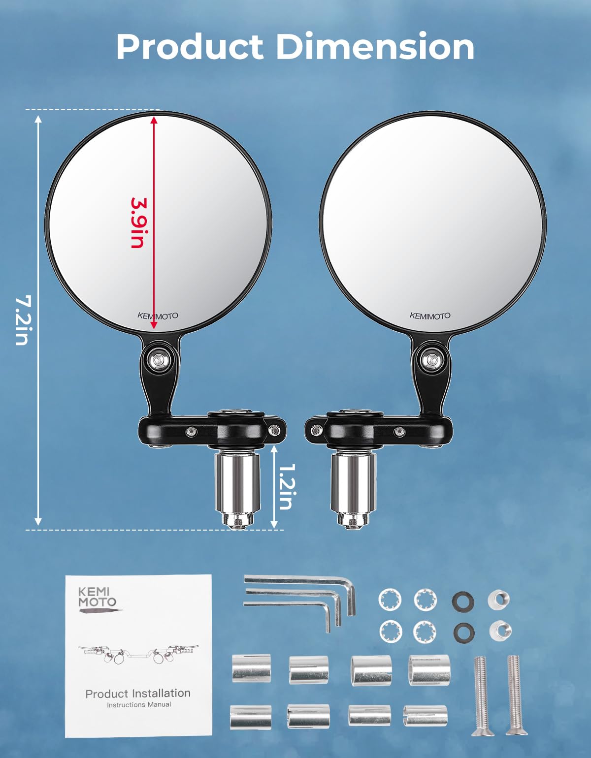 KEMIMOTO 360 degree joint allows precise angle adjustment