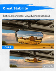KEMIMOTO 360-degree ball joint enables tool-free angle tuning for perfect rear view.