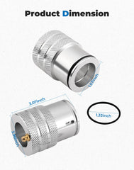 Kemimoto knurled grip detail highlighting non‑slip handling during installation