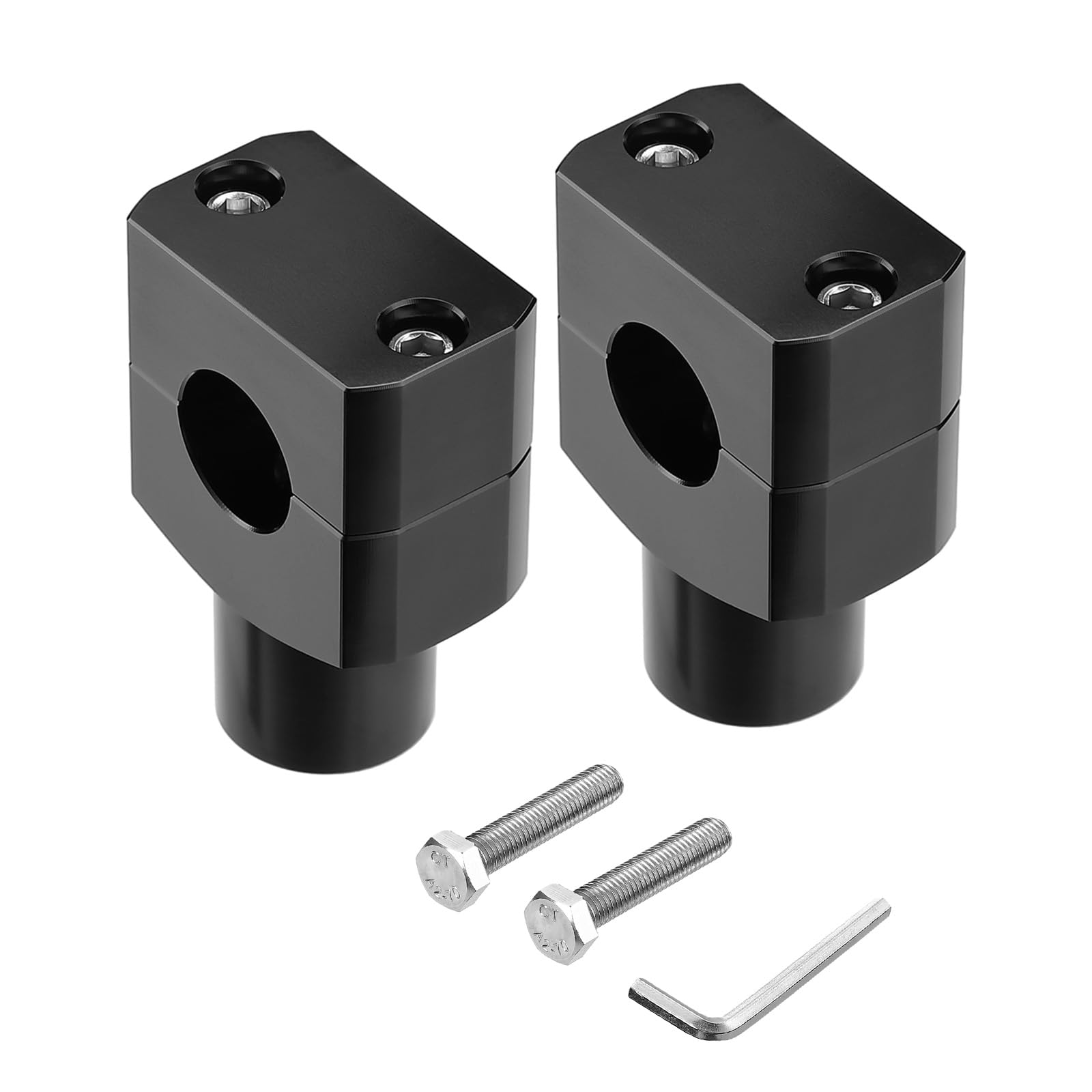 KEMIMOTO 7/8 inch handlebar riser close-up shows durable CNC aluminum construction for strength