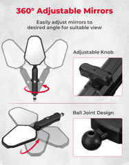 KEMIMOTO ball-bolt design enhances stability and reduces looseness during terrain changes