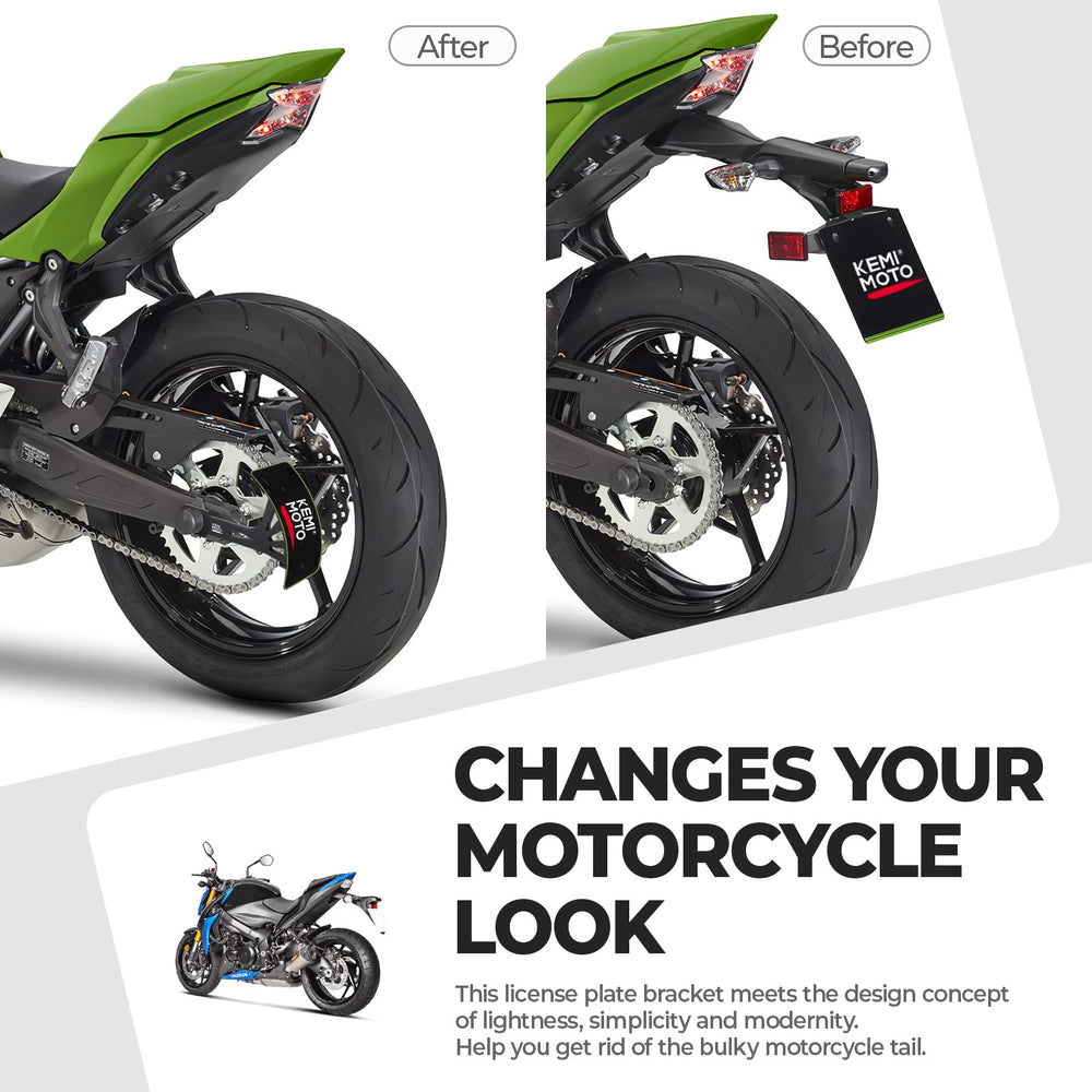 KEMIMOTO arm-thinning design improves mounting precision and tail clearance