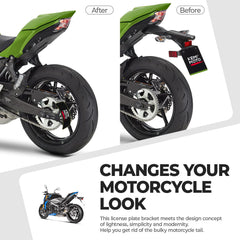 KEMIMOTO arm-thinning design improves mounting precision and tail clearance