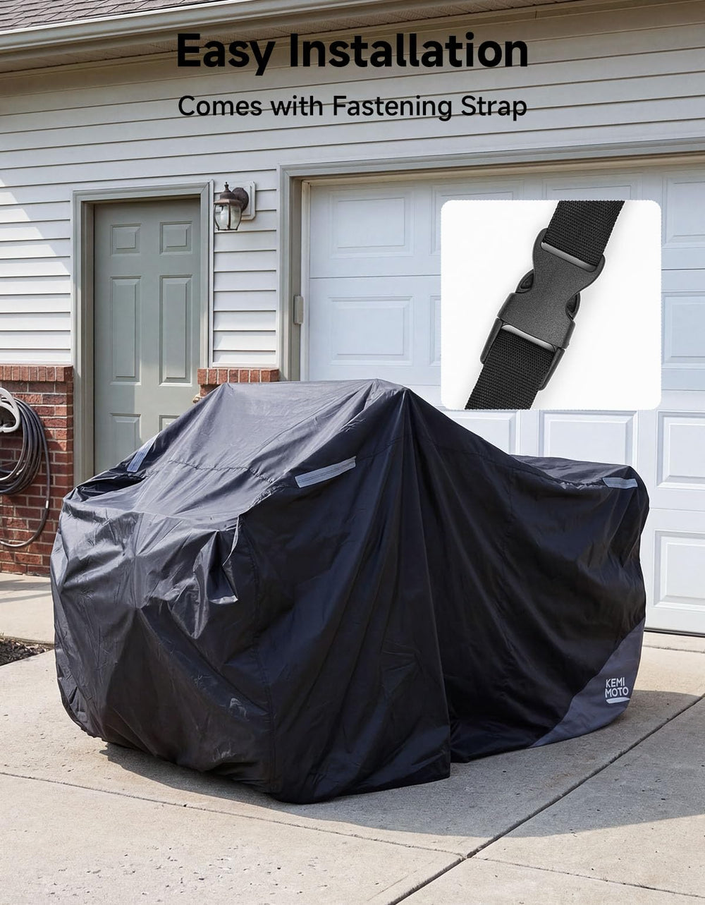 KEMIMOTO ATV cover night reflective strips improve visibility during parking