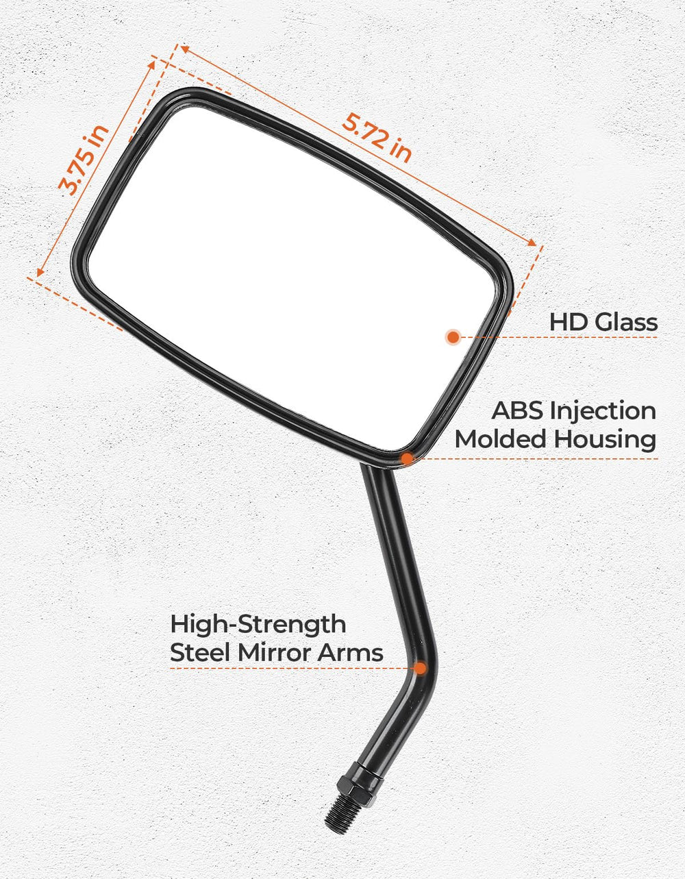 Kemimoto tool-free installation makes mounting quick and simple.