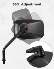 Kemimoto rubber-ring frame minimizes vibration for steadier reflections.