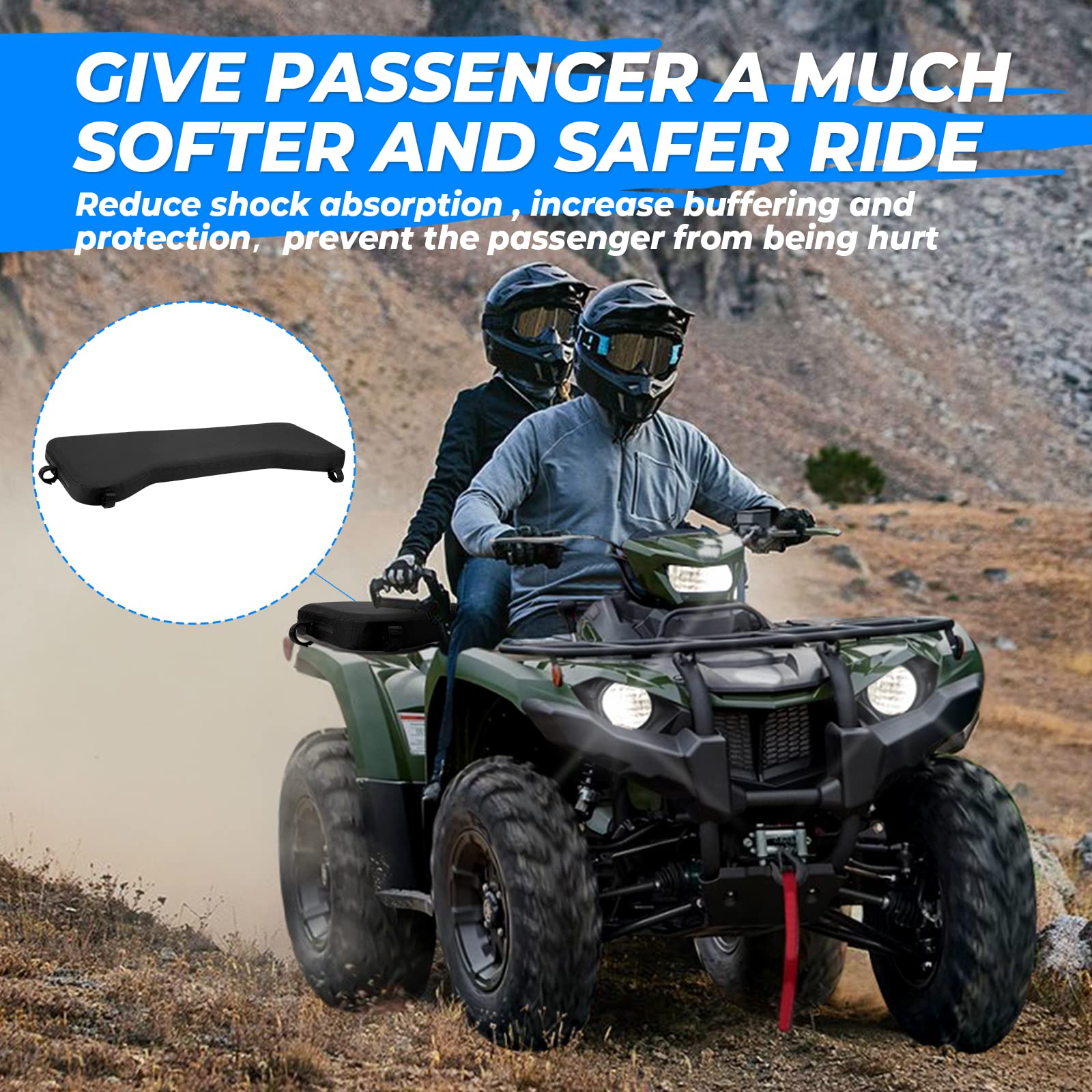 KEMIMOTO rack pad in multi-use setup protecting kids, pets, and gear on rides.