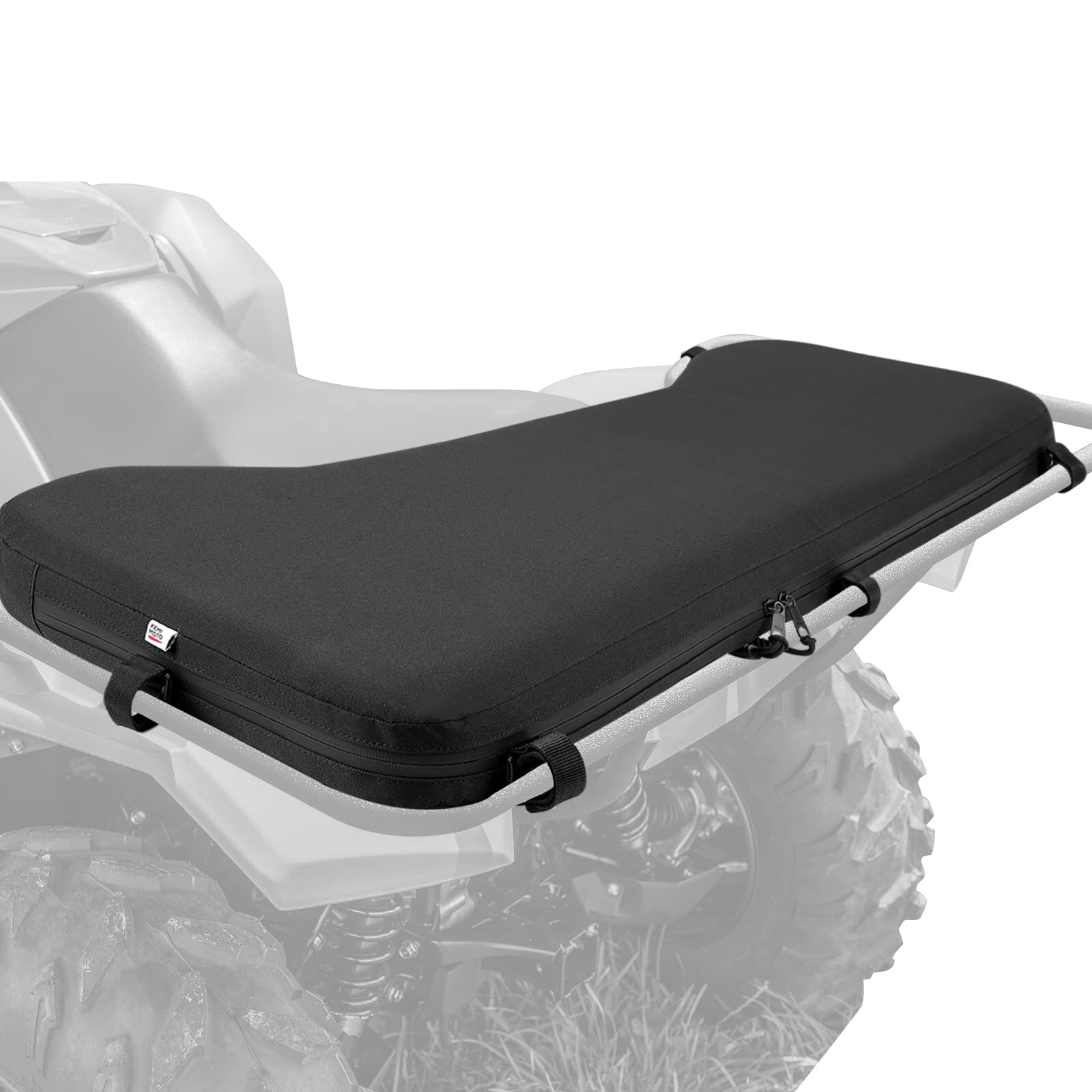 KEMIMOTO ATV rack pad with waterproof fabric for easy cleaning after rain and mud.