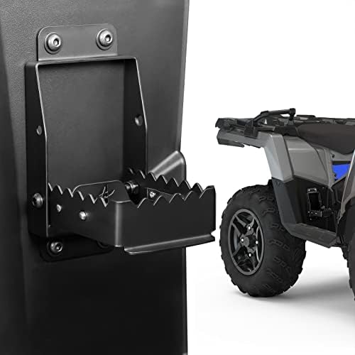 KEMIMOTO ATV rear foot rest with foldable peg design for comfortable rear passenger footing