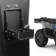 KEMIMOTO ATV rear foot rest with foldable peg design for comfortable rear passenger footing