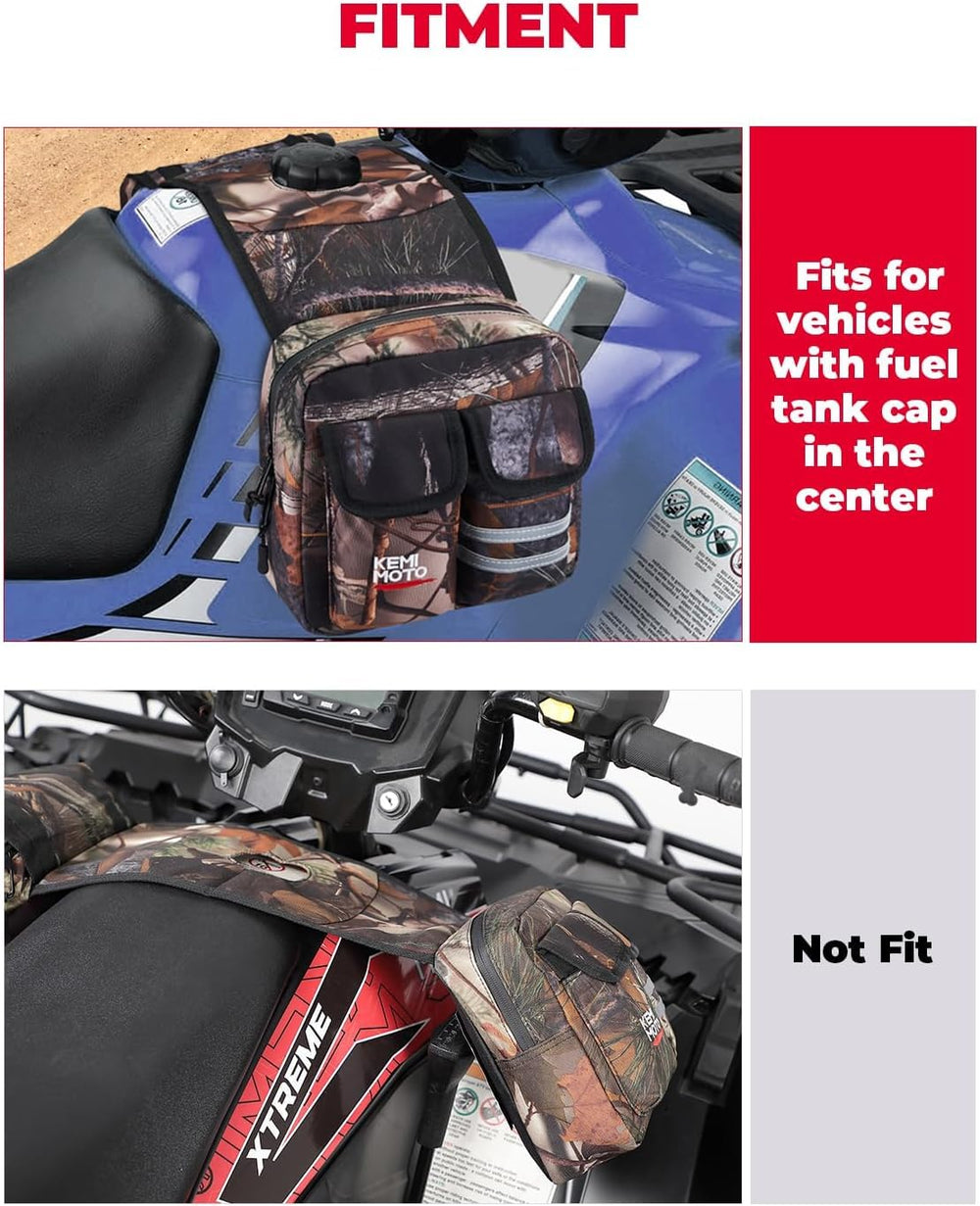 KEMIMOTO Saddle bag with dustproof zipper protects contents during rides.