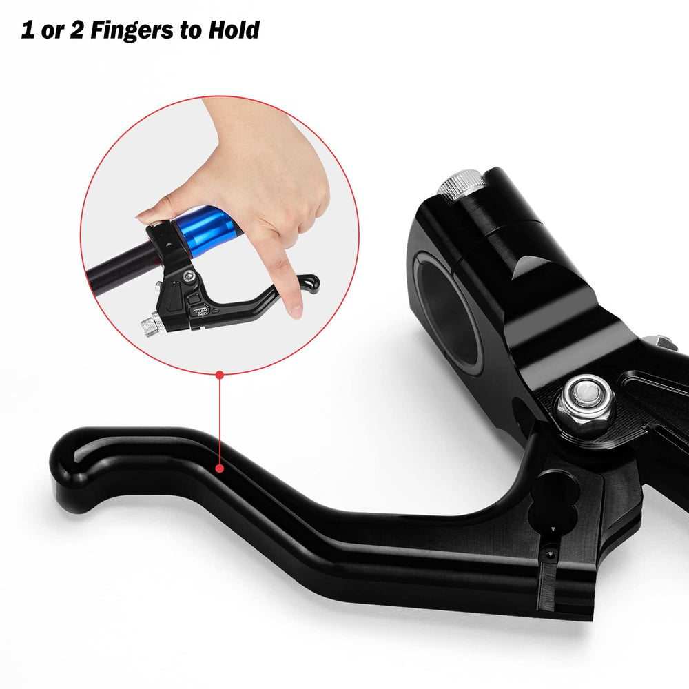 KEMIMOTO clutch lever left 22mm installed on dirt bike offers smooth operation