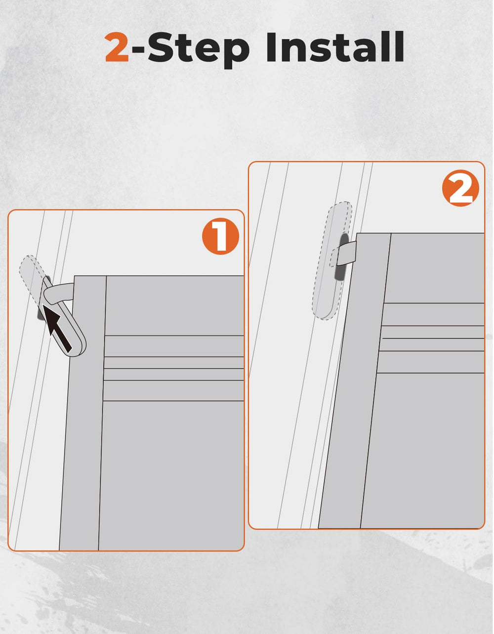 KEMIMOTO dash storage net bottom stickers, prevents items from slipping on bumpy trails.