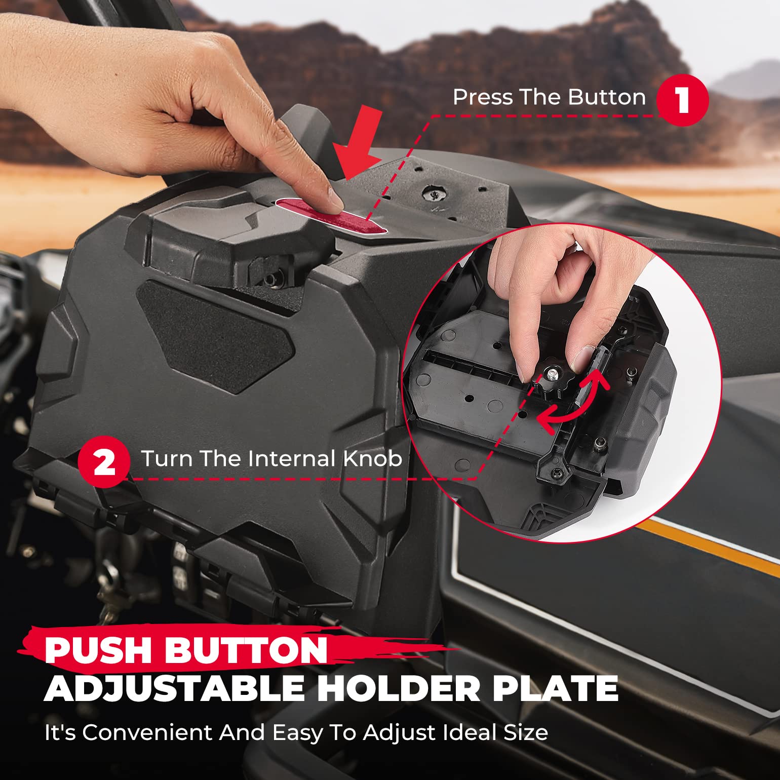 KEMIMOTO installation kit includes hardware for quick setup.