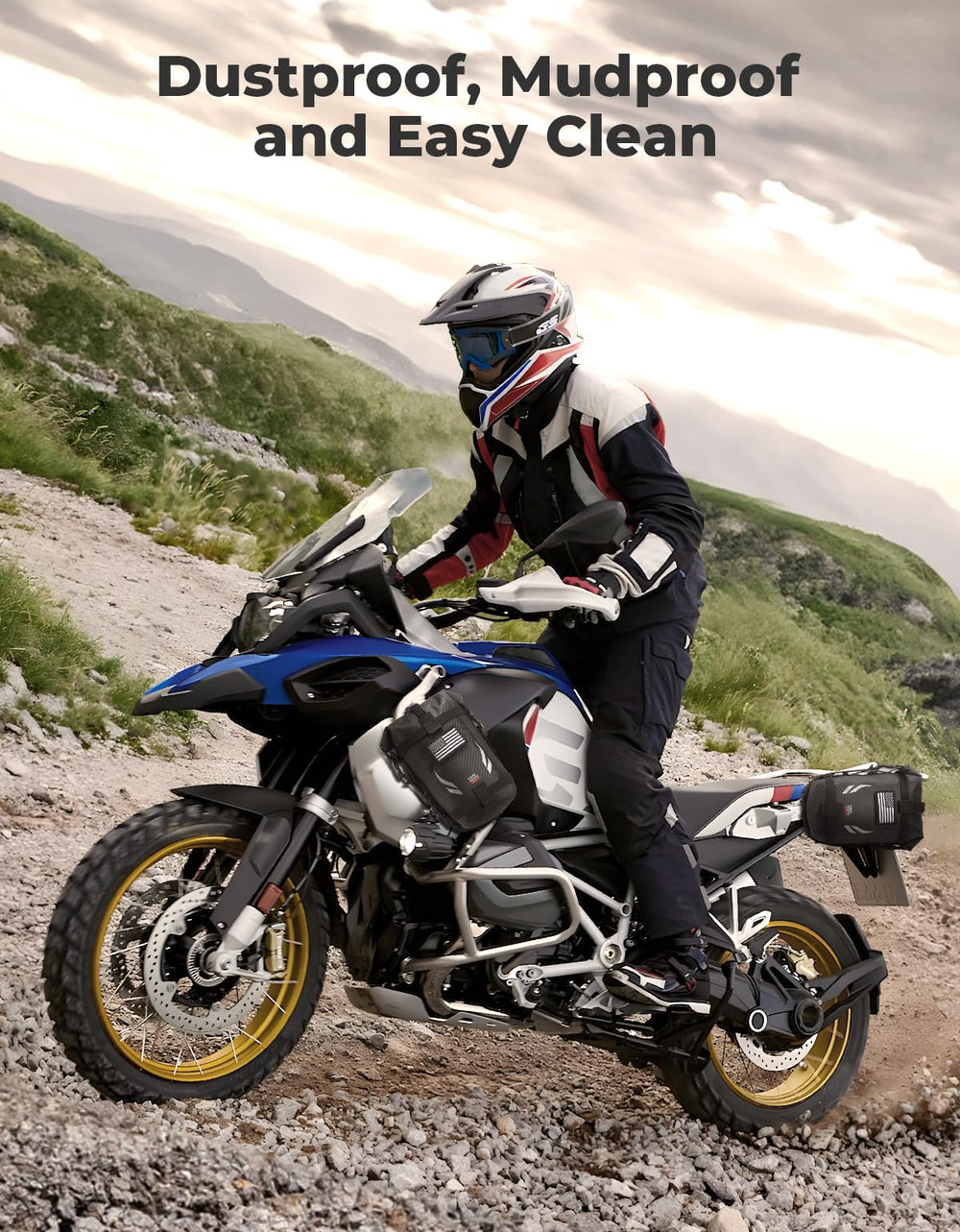KEMIMOTO bag mounts on tail frame, crossbeam or side frame.