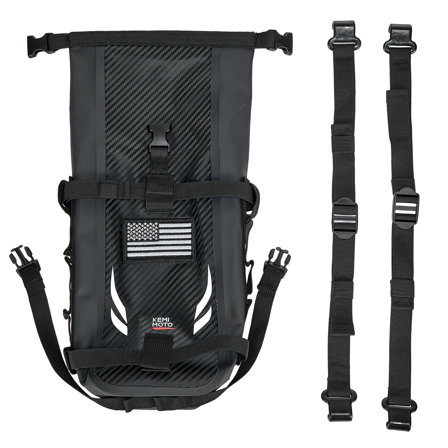 KEMIMOTO easy-clean fender tool bag rinses clean after muddy rides.