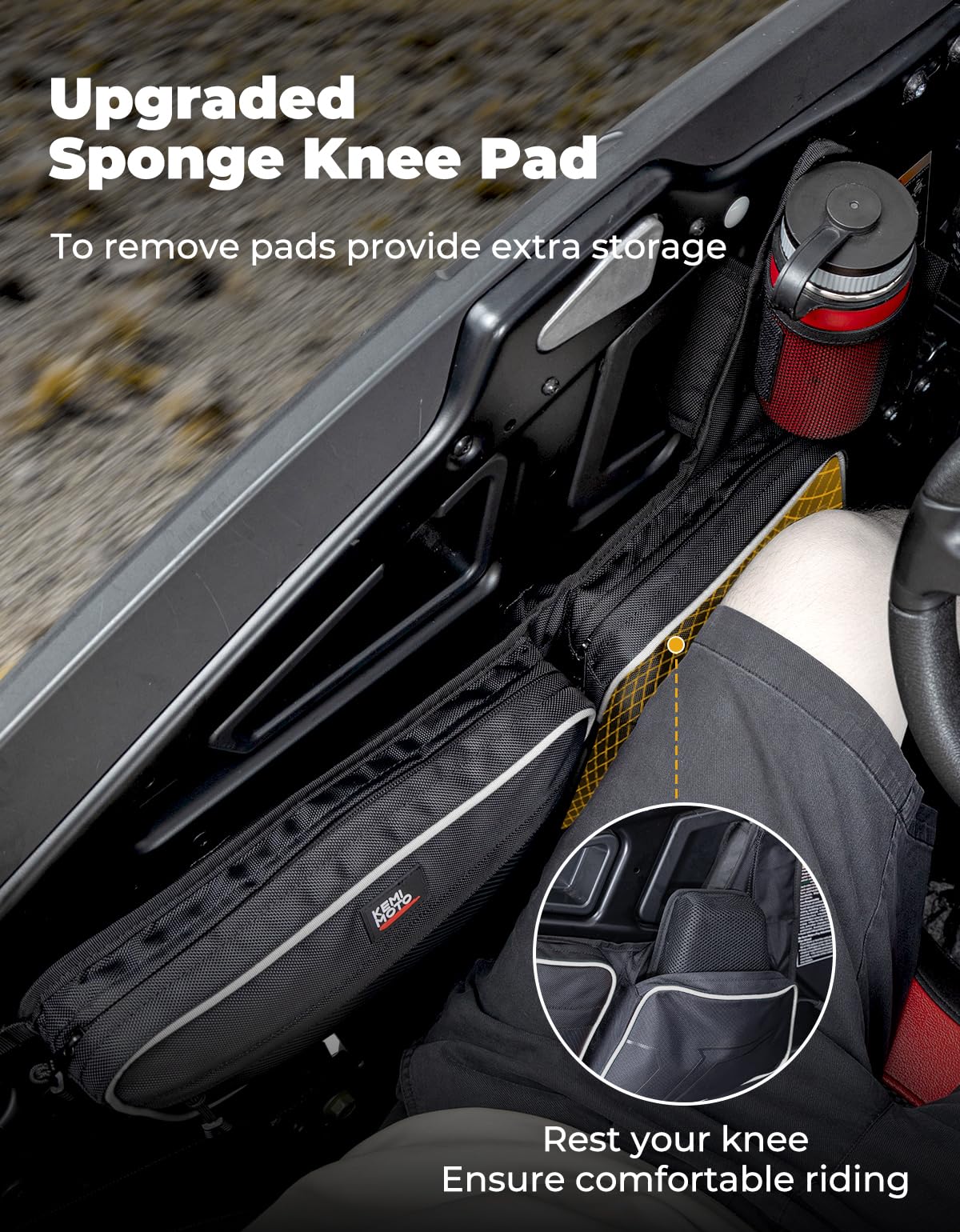 KEMIMOTO door handle protector pad reduces door-frame scratches during closure.