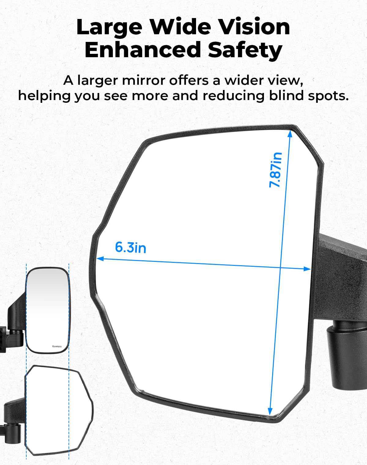 KEMIMOTO easy-install pillar-mount visualization for quick setup.