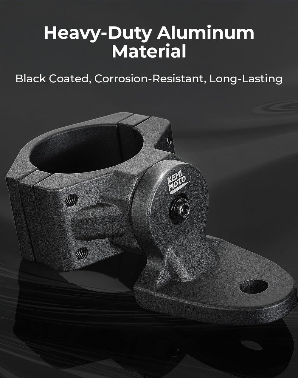 KEMIMOTO flag light mount with 360-degree rotation for precise positioning
