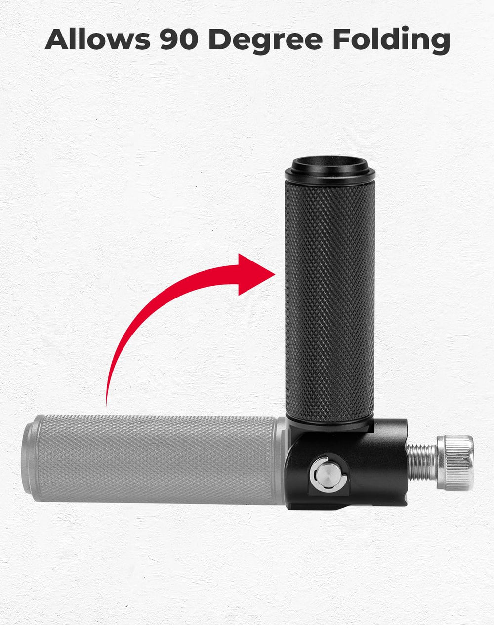 KEMIMOTO folding foot pegs anti-rotation bracket keeps pedals secure.