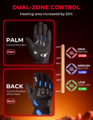 KEMIMOTO heated gloves palm heat for comfortable grip