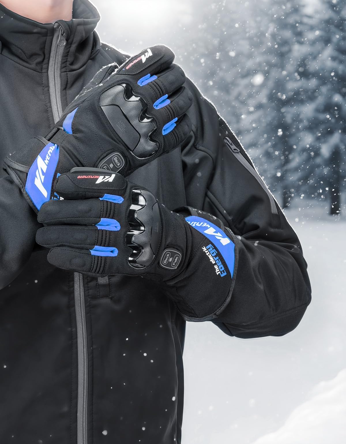 KEMIMOTO gloves three heat modes for adaptable warmth